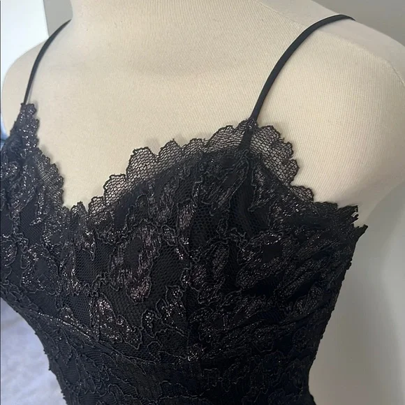 Betsey Johnson Vintage Black Lace Camisole & Pant Outfit - Picture 4 of 11